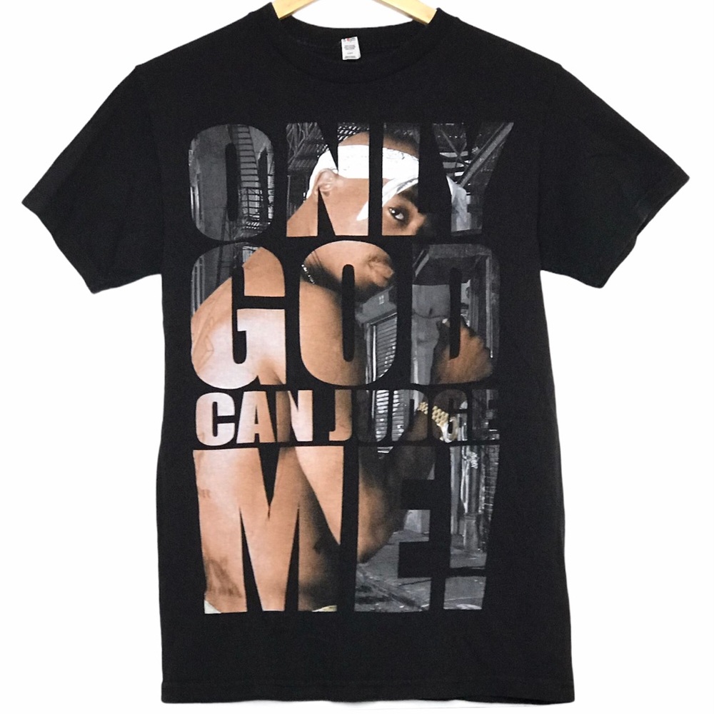 Tupac T Shirt Only God Can Judge Me S Small Black
